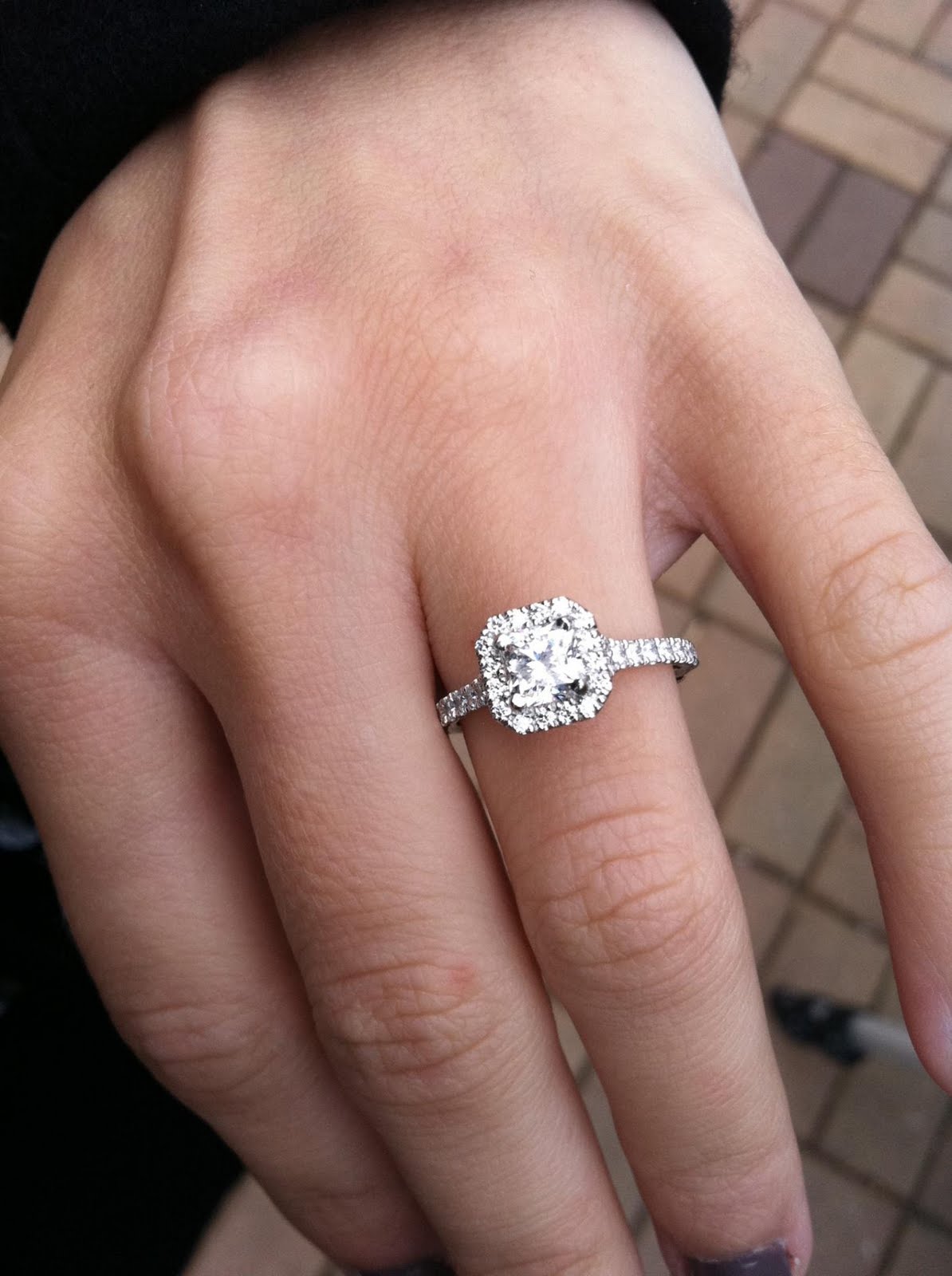 Square-Diamond-Rings-On-Finger